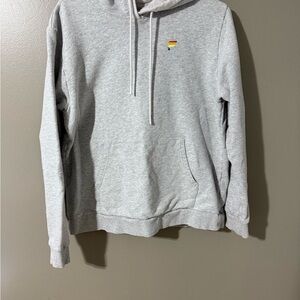 Fabletics Gray Hoodie with Rainbow Detail